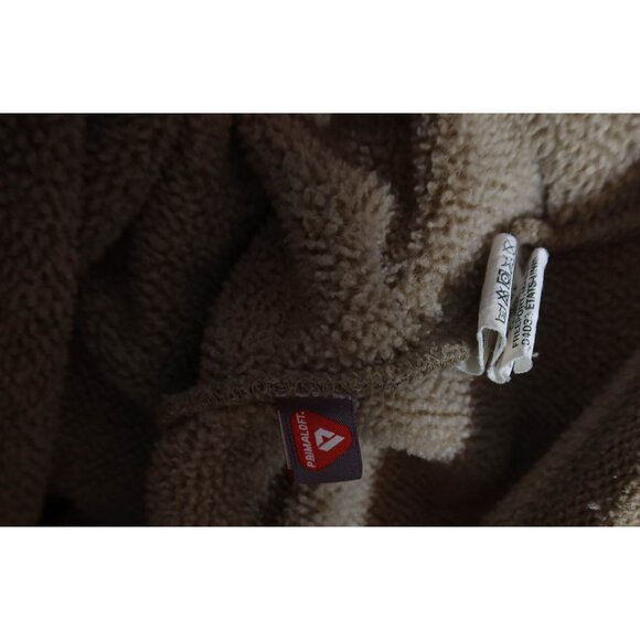 LL BEAN Tan Primafloft 1/4 Zip Sweater Fleece Pullover Size L w/ Pockets - Picture 6 of 6